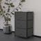 Flash Furniture Black/Gray 3 Drawer Storage Dresser Organizer WX-5L20-X-BK-GR-GG - alternate 1